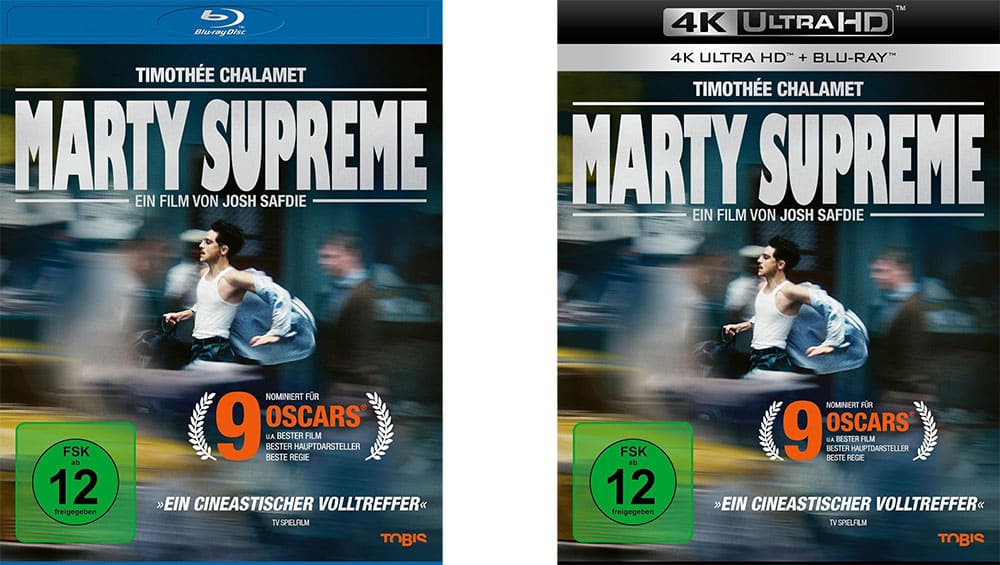 „Marty Supreme“ auf 4K UHD, Blu-ray & DVD ab 2026 | 4K Steelbook im Ausland – Update3