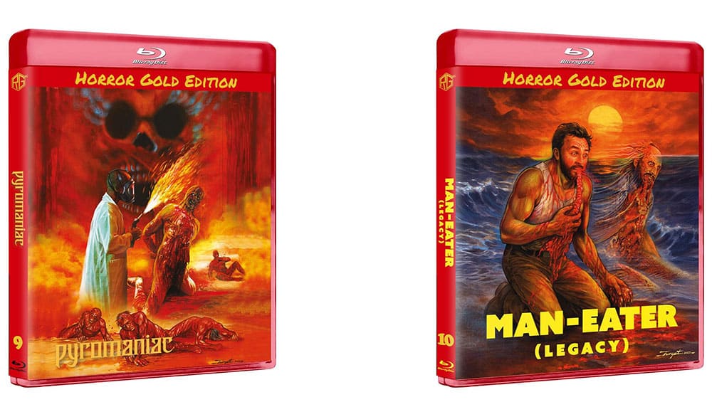 „Man-Eater Legacy“ & „Flammentod“ auf Blu-ray (Horror Gold Edition) ab April 2026