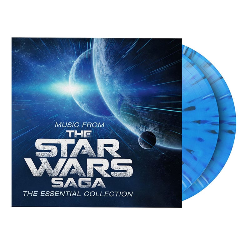 „Music From The Star Wars Saga – The Essential Collection (May The 4th Be With You Edition)“ auf Hyperspace Blue Splattered Vinyl ab Mai 2026