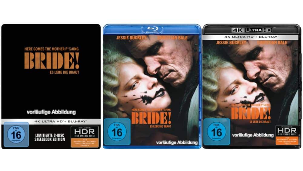 „The Bride!“ im 4K Steelbook & Standard Varianten ab 3. Quartal 2026 – Update2