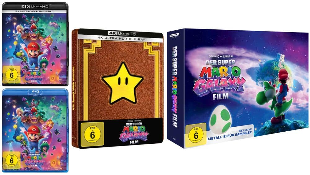 „Der Super Mario Galaxy Film“ als Collectors Edition, im 4K Steelbook & Standard Varianten auf 4K UHD, Blu-ray & DVD ab 2026 – Update4