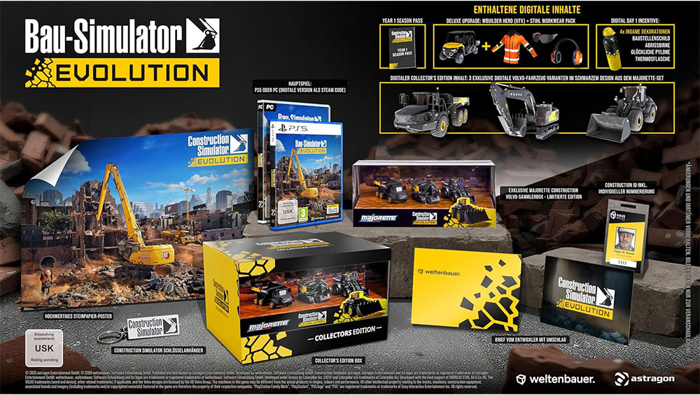 „Bau-Simulator: Evolution“ Collectors Edition & Standard Variante ab 2026
