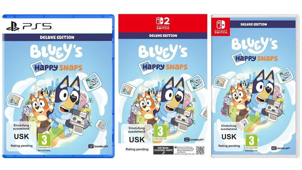 „Bluey´s Happy Snaps“ Deluxe Edition für die Playstation 5, Xbox Series X, Nintendo Switch 1 & 2 ab 2026