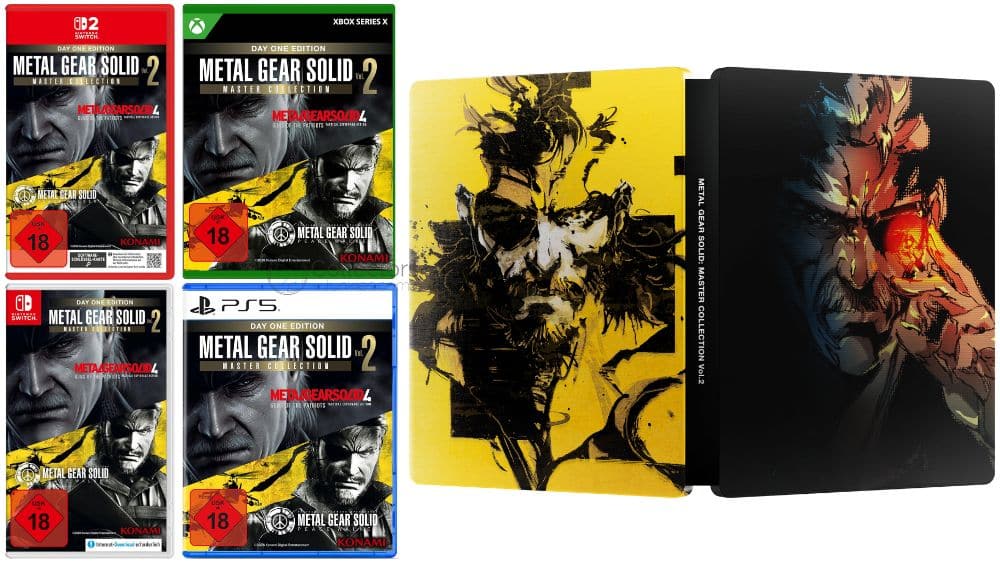 „Metal Gear Solid: Master Collection Vol. 2“ Steelbook & Standard Varianten für Playstation 5, Nintendo Switch 1 & 2 & Xbox Series X ab August 2026 – Update7