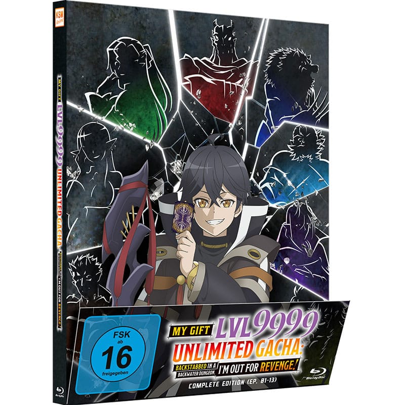 „My Gift Lvl 9999 Unlimited Gacha: Backstabbed in a Backwater Dungeon, I’m Out for Revenge!“ Complete Edition auf Blu-ray ab Juli 2026