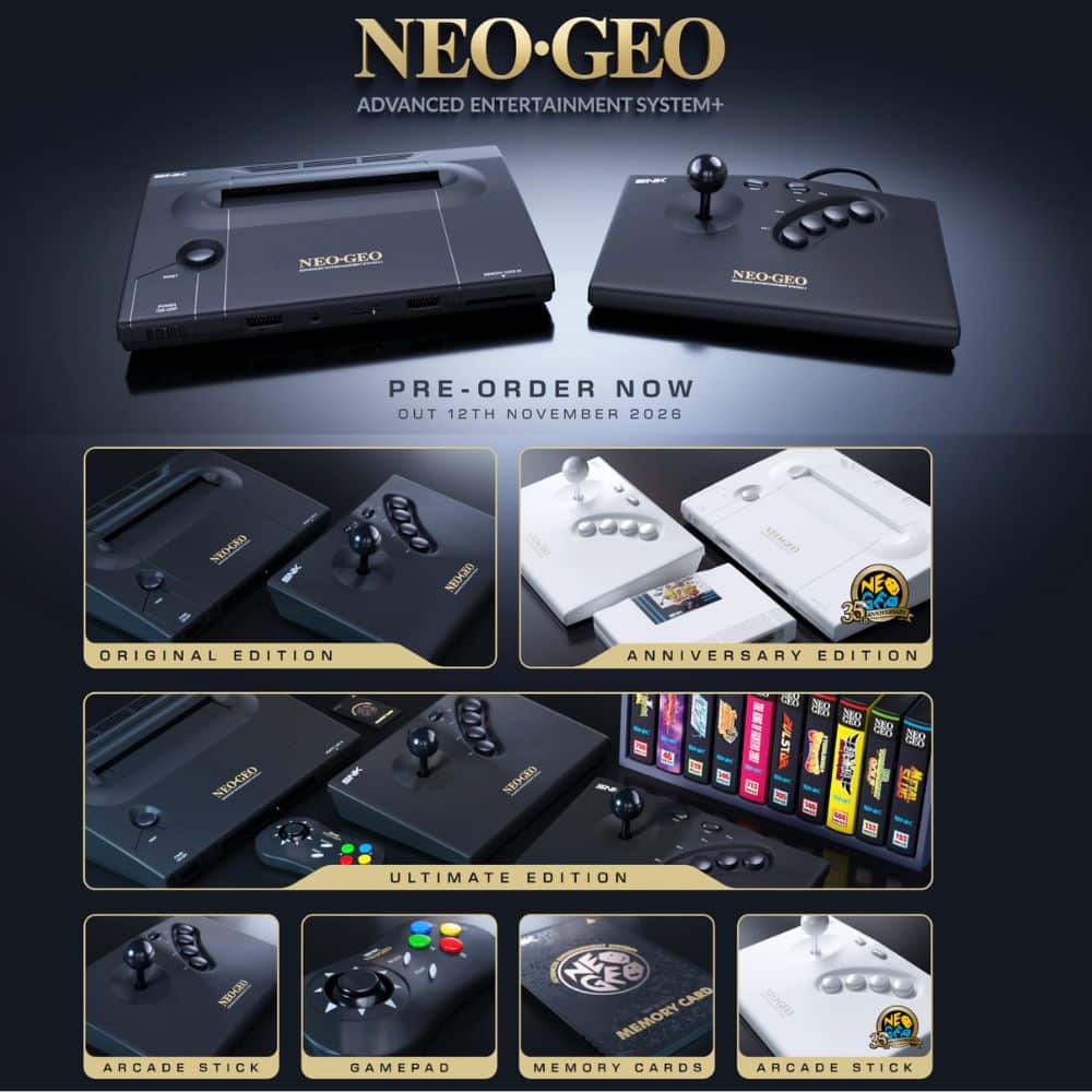 SNK und PLAION bringen das NEOGEO AES+ zum 35. Jubiläum zurück