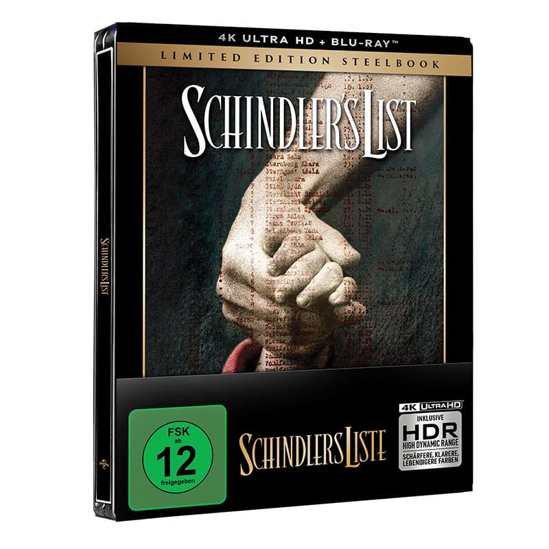 „Schindlers Liste (1993)“ im 4K Steelbook (Theatrical Poster Edition) ab 2. Quartal 2026 – Update