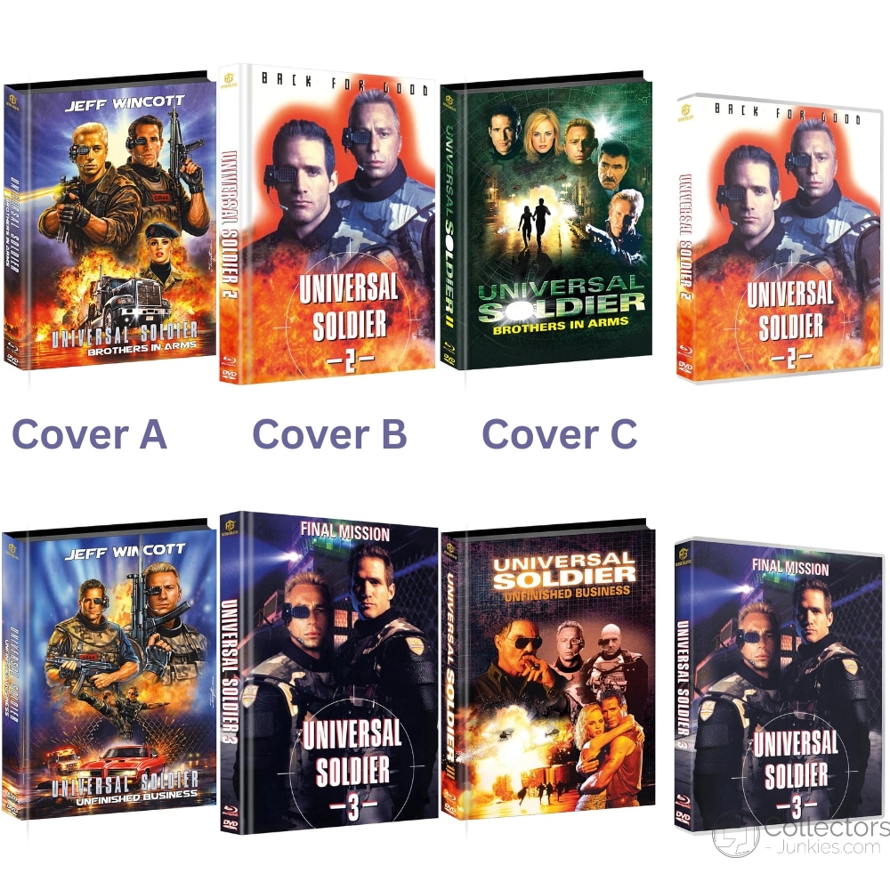„Universal Soldier II: Brothers in Arms“ & „Universal Soldier – Blutiges Geschäft“ erscheinen bald in mehreren Blu-ray Mediabooks – Update