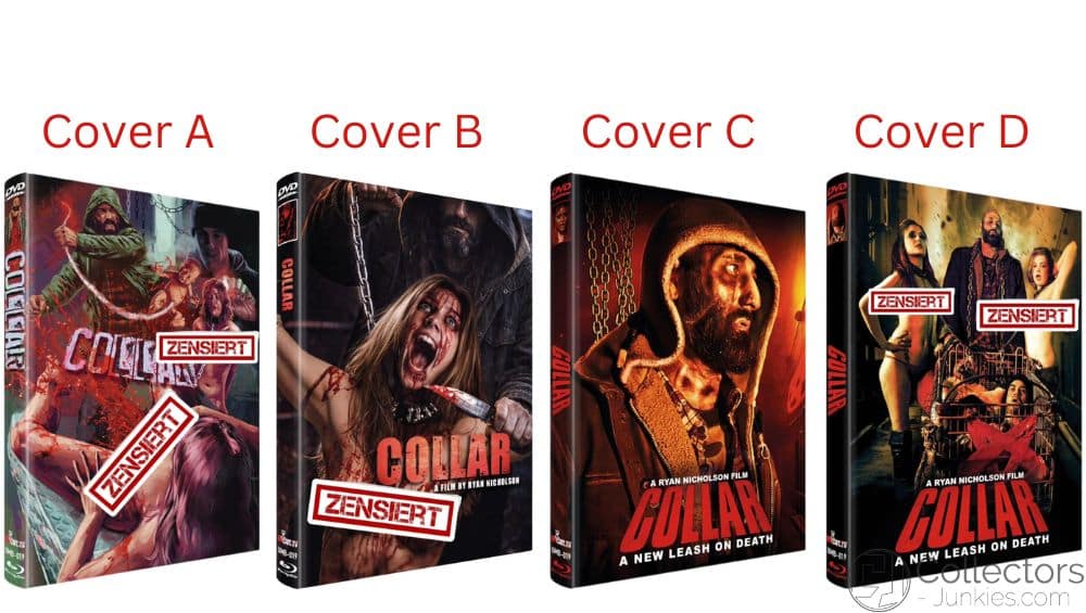 Splatterfilm „Collar“ in mehreren Mediabooks auf Blu-ray ab 2026