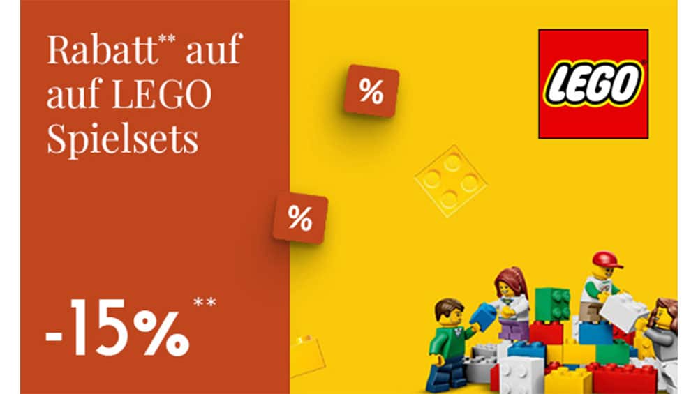 15% auf alle LEGO Sets bei Buecher