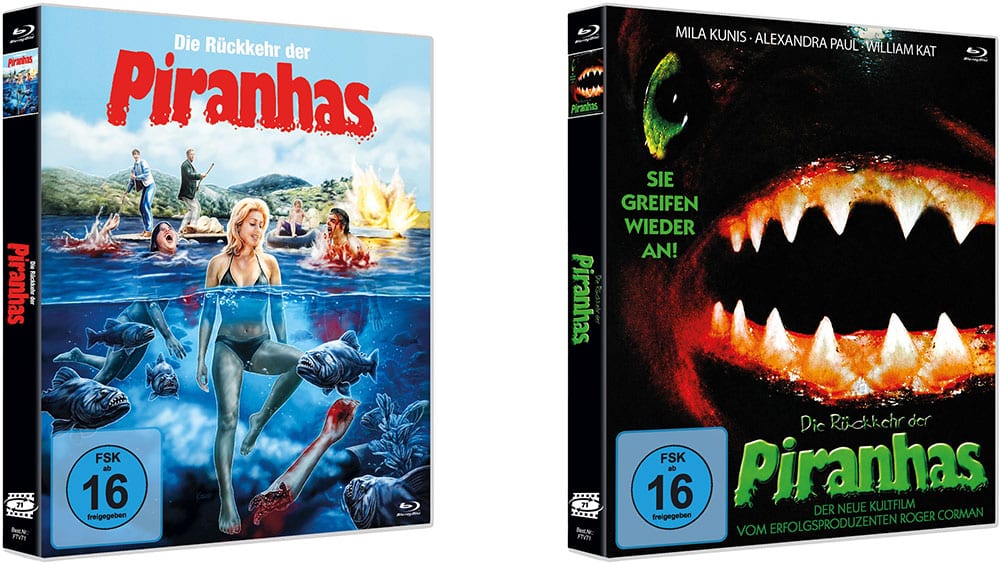 „Die Rückkehr der Piranhas“ in Blu-ray Scanavo Cases ab August 2026
