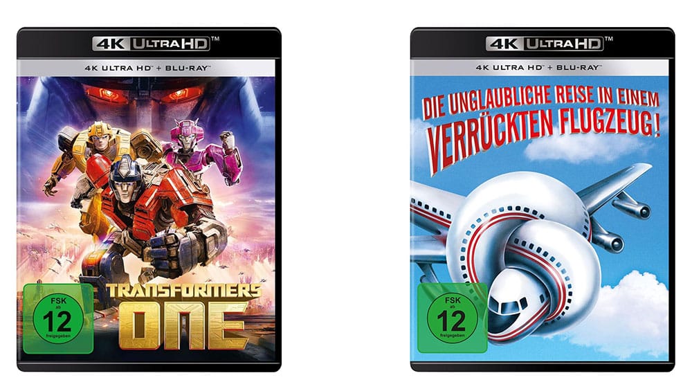 „Die unglaubliche Reise in einem verrückten Flugzeug“ auf 4K UHD für 14,87€ & „Transformers One“ auf 4K UHD für 14,79€