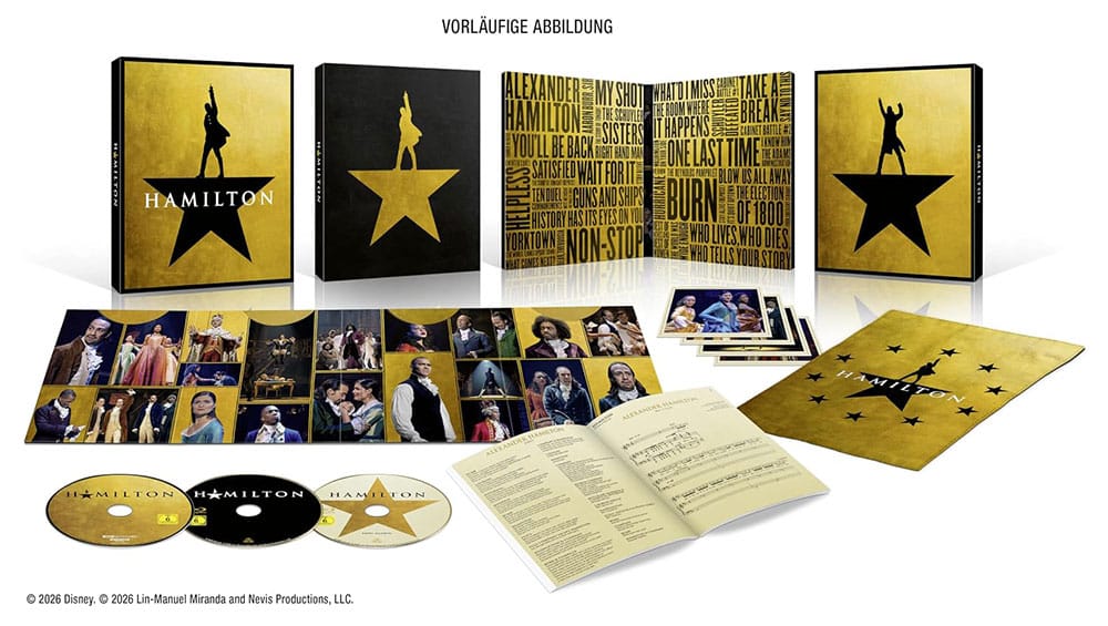 Musicalfilm „Hamilton“ als 4K Collectors Edition ab 2026 – Update2