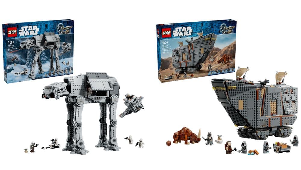LEGO Star Wars „Offworld Sandkrawler und Schlammhorn“ & „AT-AT des Restimperiums mit INT-4“ ab August 2026