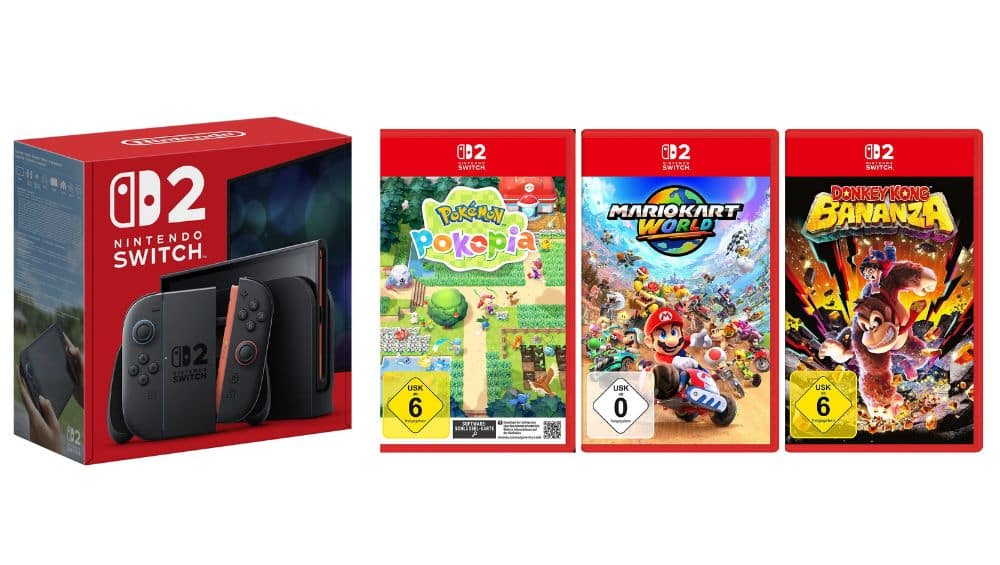 Nintendo Switch 2 & ein ausgewähltes Spiel im Set für 479€