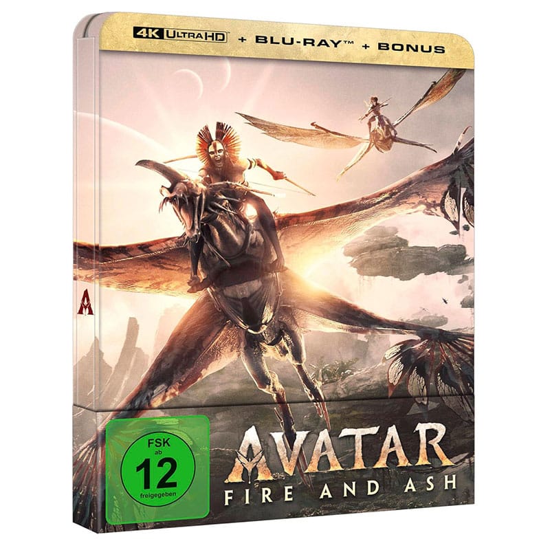 "Avatar: Fire and Ash" im 4K Steelbook für 29,99€ 1