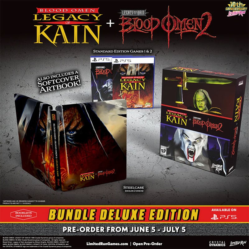 „Blood Omen 1 & 2: Legacy of Kain“ Deluxe Edition & Standard Varianten ab 1. Quartal 2027