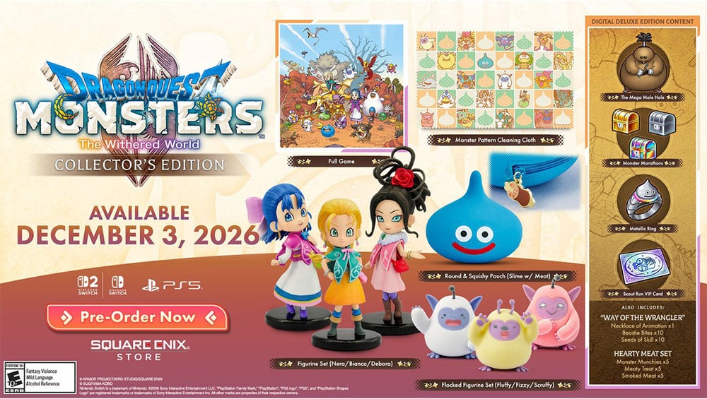 „DRAGON QUEST MONSTERS: The Withered World“ Collectors Edition & Standard Varianten ab Dezember 2026