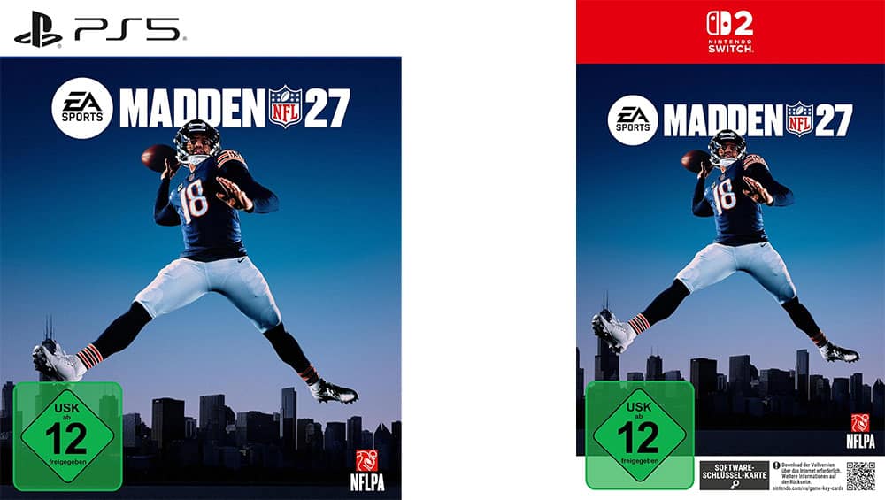 „EA Sports Madden NFL 27“ Standard Variante für Playstation 5 & Nintendo Switch 2 ab August 2026