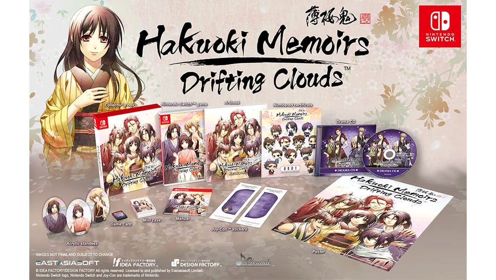 „Hakuoki Memoirs: Drifting Clouds“ Limited Edition & Standard Variante ab 1. Quartal 2027