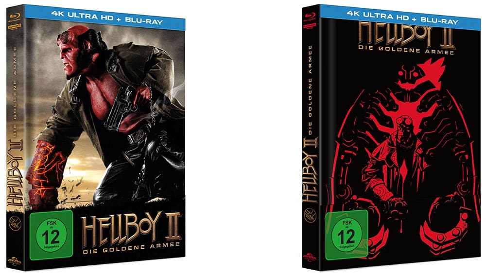 „Hellboy 2: Die goldene Armee“ in 4K Mediabooks (Cover A & E) für je 24,99€