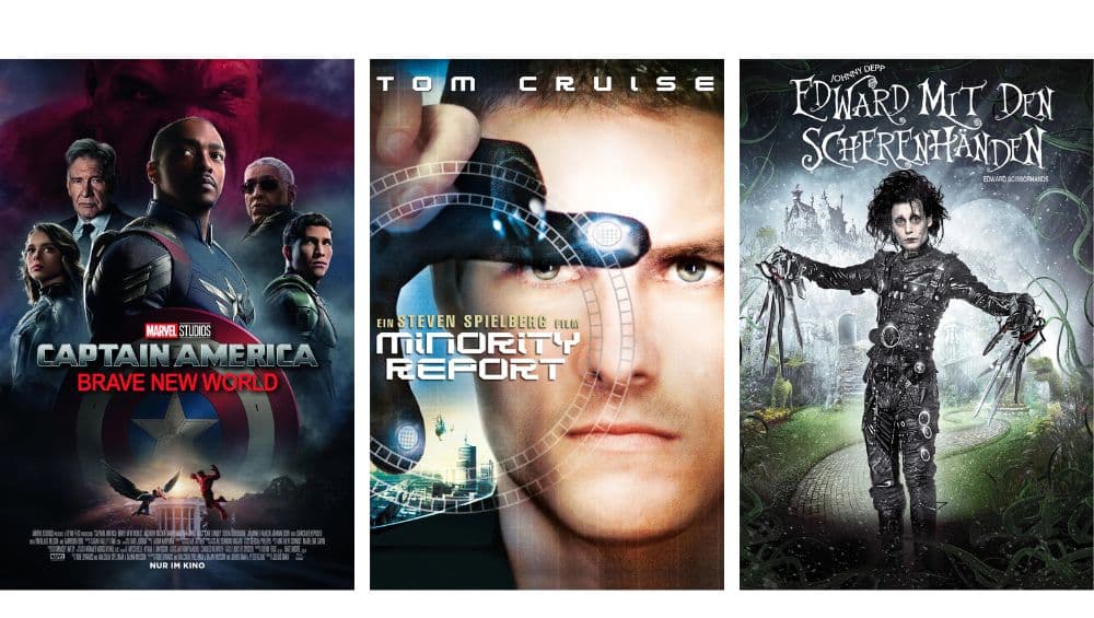 „Minority Report“, „Edward mit den Scherenhänden“ & „Captain America: Brave New World“ in 4K Standard Varianten ab September 2026 – Update