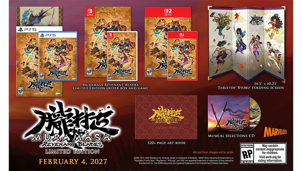 „Muramasa: Revenant Blades“ Deluxe Edition, Limited Edition & Standard Variante ab 1. Quartal 2027 – Update3