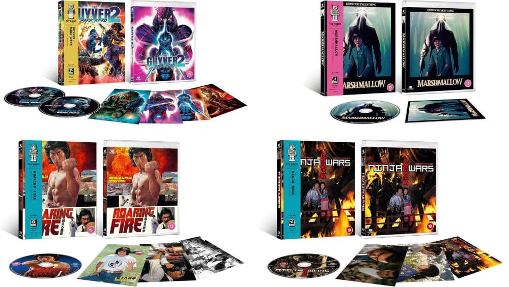 „Ninja Wars“, „Guyver: Dark Hero“, „Roaring Fire“ & „Marshmallow“ auf Blu-ray ab September 2026 (UK/US)