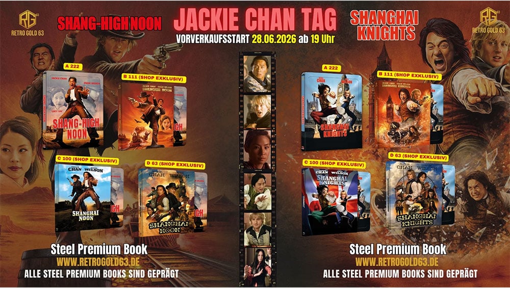 „Shang-High Noon“ & „Shanghai Knights“ jeweils im Steel Premium Book ab 2026