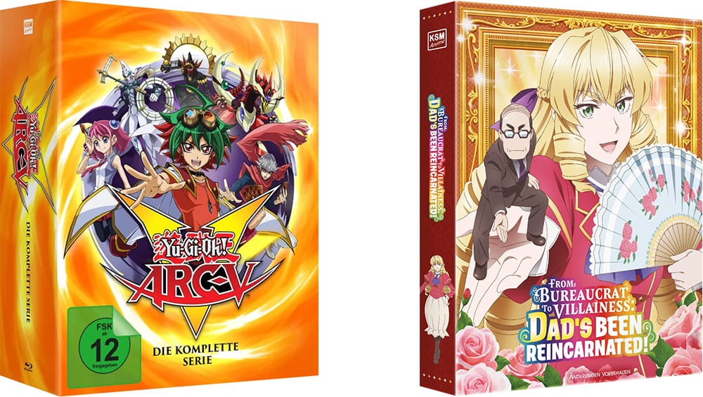 "Yu-Gi-Oh! - Arc V - Die komplette Serie" auf Blu-ray für 119,99€ & "From Bureaucrat to Villainess: Dad’s Been Reincarnated!" auf Blu-ray für 59,99€ 1