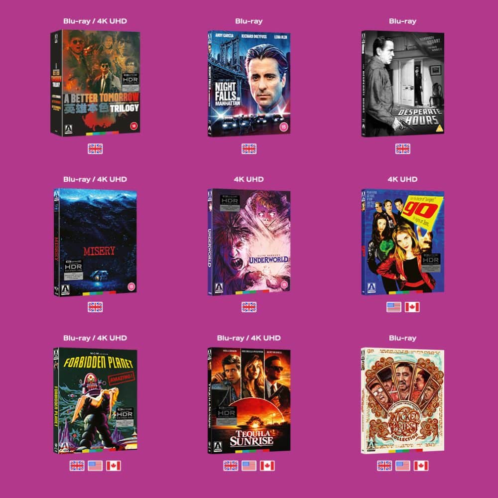 „A Better Tomorrow Trilogy“, „Forbidden Planet“ & weitere Titel von Arrow Video ab September 2026