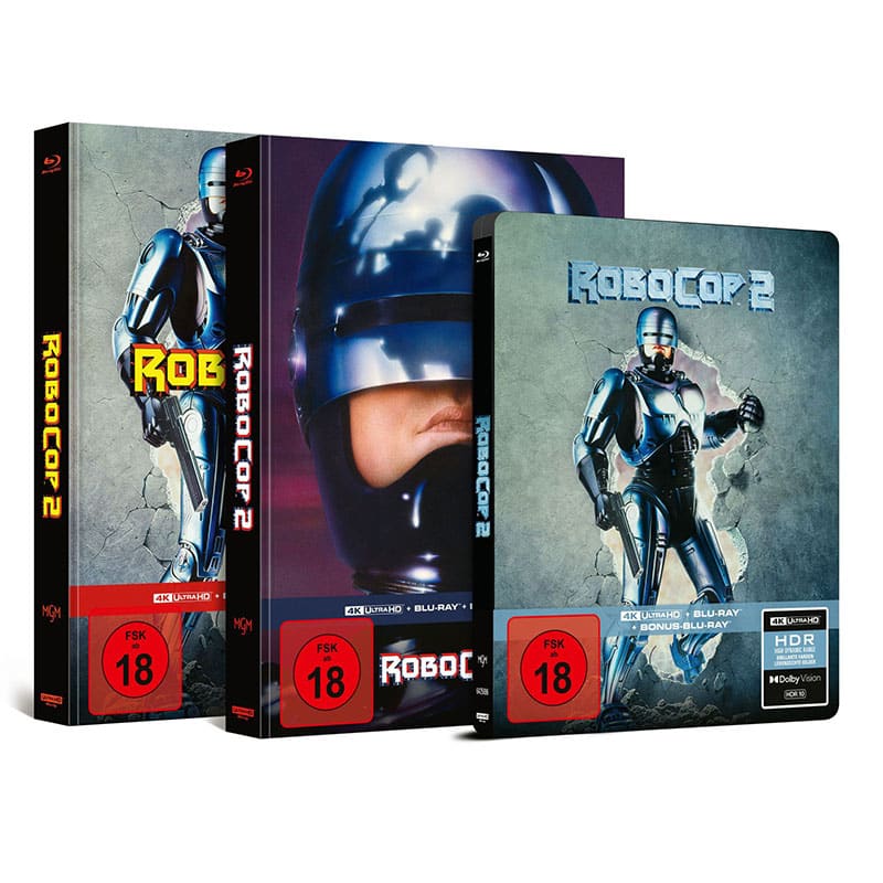„RoboCop 2“ demnächst auf 4K UHD in Mediabooks & Steelbook – Update