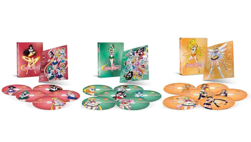 „Sailor Moon: S – Staffel 3, „Sailor Moon: Super S – Staffel 4“ & „Sailor Moon: Stars – Staffel 5“ jeweils im Blu-ray Steelbook – Update2
