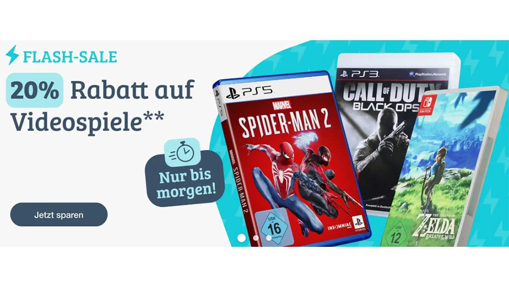 20% Rabatt auf Videospiele bei Rebuy ab 35€ Mindestbestellwert