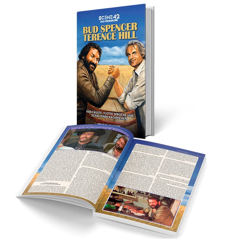 „Bud Spencer & Terence Hill – Vier Fäuste, flotte Sprüche und schallende Backpfeifen (Scene 42-Das Filmarchiv)“ Hardcover Ausgabe ab September 2026