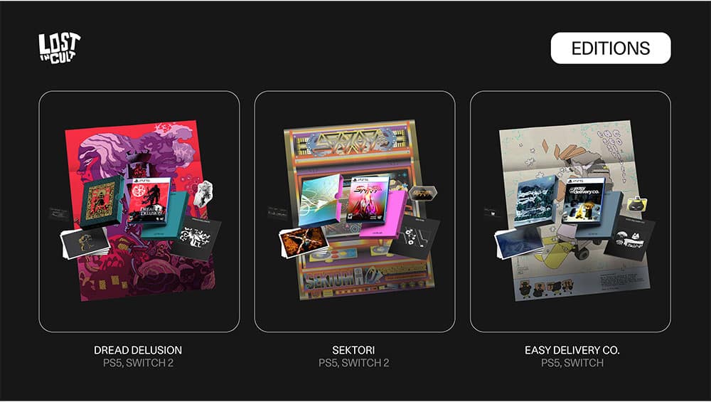 „Dread Delusion“, „Easy Delivery Co.“ und „Sektori“ für die Playstation 5 & Nintendo Switch 2 ab 1. Quartal 2027