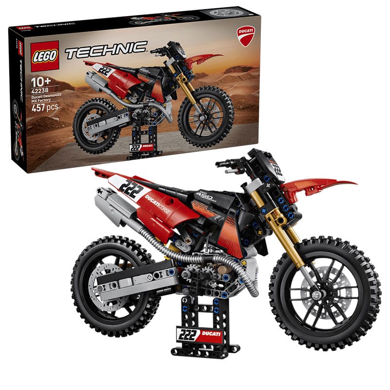 LEGO „Ducati Desmo450 MX Factory Motorrad“ ab August 2026