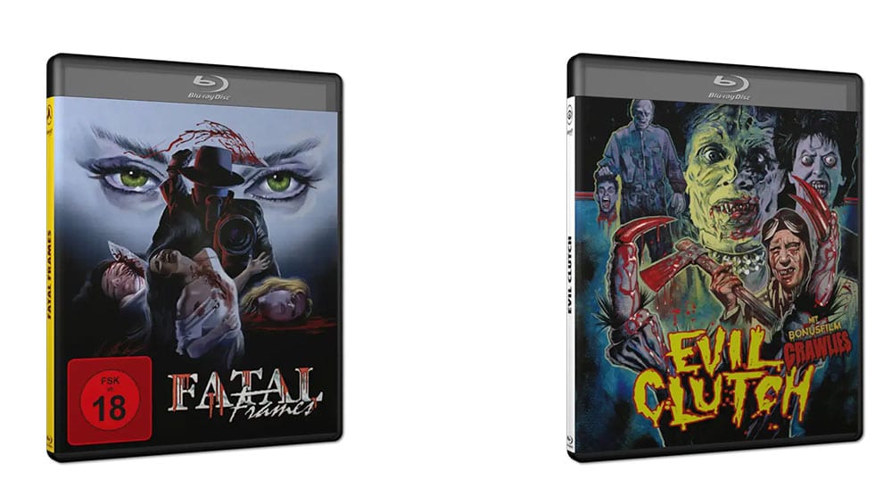 „Evil Clutch“ & „Fatal Frames“ in Standard Varianten auf Blu-ray ab Juli 2026