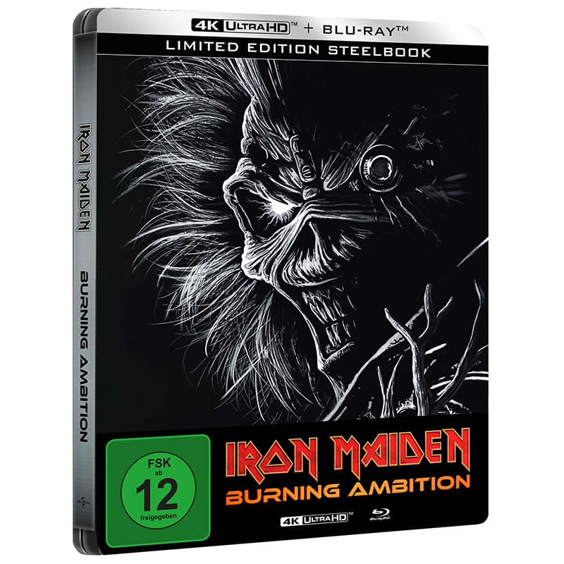 Musik-Doku „Iron Maiden: Burning Ambition“ Blu-ray Standard Variante | 4K Steelbook & Collectors Edition im Ausland ab 2026 – Update2