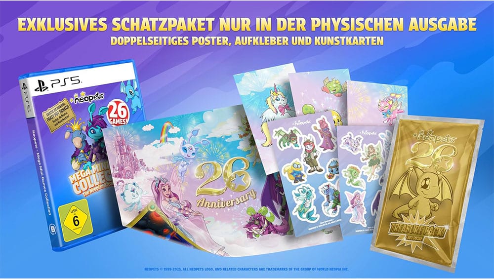 "Neopets - Mega Mini Games Collection - The Neopian Arcade Odyssey" Day 1 Edition für die PS5 für 19,99€ 1