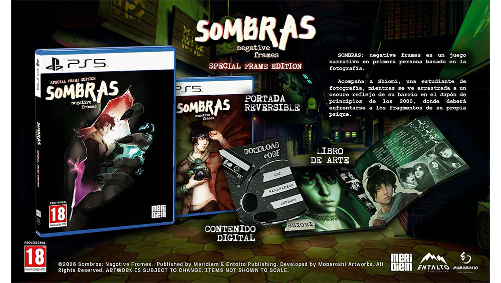„SOMBRAS: negative frames“ Special Frames Edition für die PS5 ab Dezember 2026