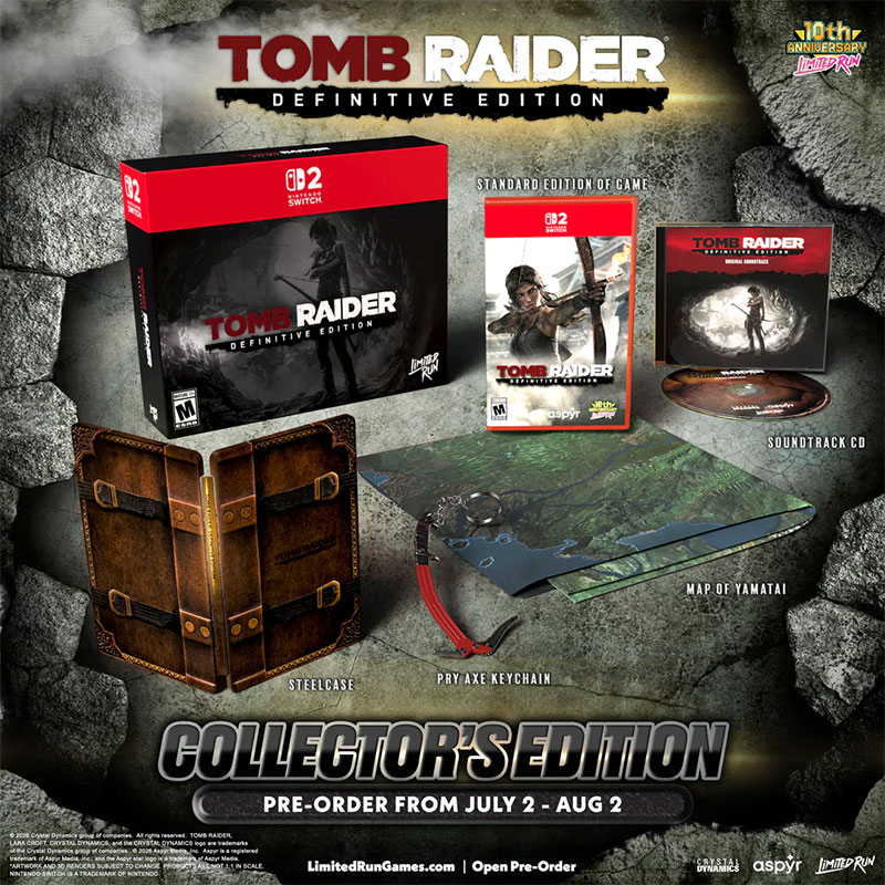 „Tomb Raider: Definitive Edition“ Collectors Edition Switch 2 (Limited Run #5) ab 2. Quartal 2027