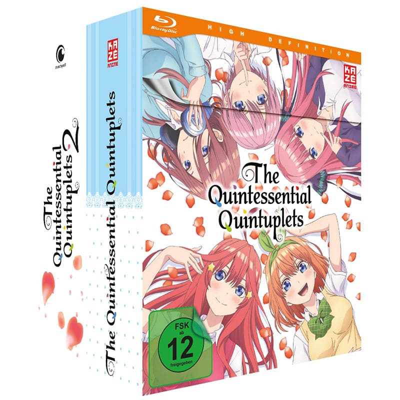 „The Quintessential Quintuplets“ Staffel 1&2 Gesamtausgabe Bundle auf Blu-ray ab September 2026