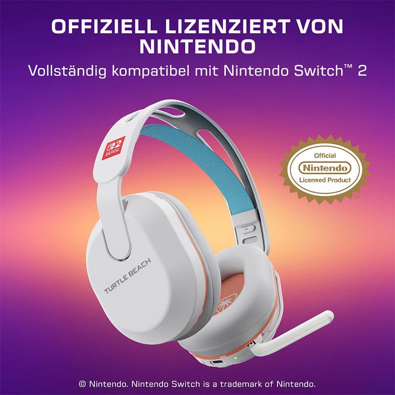 Turtle Beach Stealth 500 Kabelloses Gaming-Headset für Nintendo Switch/Switch 2 ab August 2026