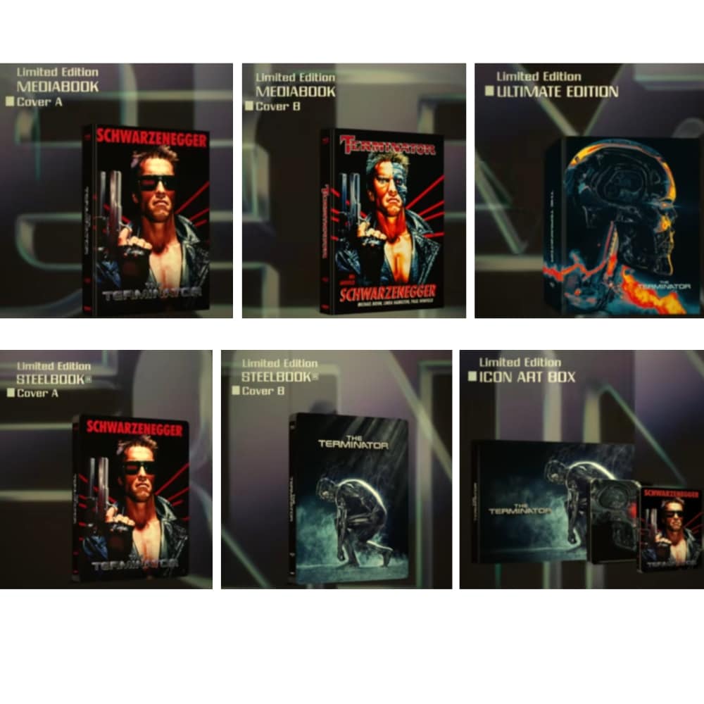„Terminator“ auf 4K UHD in Mediabooks, Steelbooks, Icon Art Edition & Ultimate Edition ab 2026 – Update2