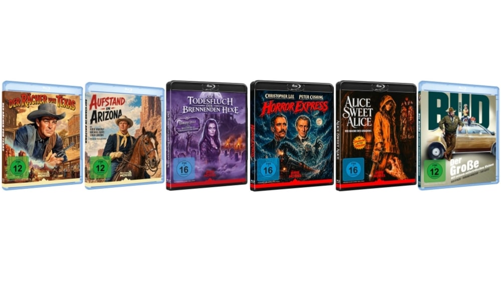 WME Home Entertainment bringt „Der Rächer von Texas“, „Aufstand in Arizona“, „Der Todesfluch der brennenden Hexe“ und weitere Titel auf Blu-ray heraus