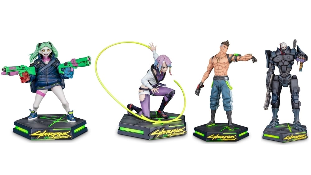 „Cyberpunk: Edgerunners“: Neue Figuren von Rebecca, Lucy, David und Adam Smasher ab 2027