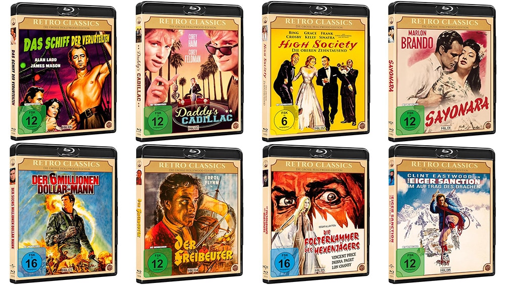 „Die oberen Zehntausend“, „Schiff der Verurteilten“ und weitere Titel auf Blu-ray in der „Retro Classics – Die große Hollywood-Edition“ ab September 2026