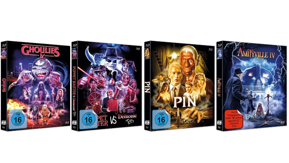 From the Vault: „Amityville IV“, „Ghoulies IV“, „Puppet Master vs. Demonic Toys“ & „Pin“ ab November 2026