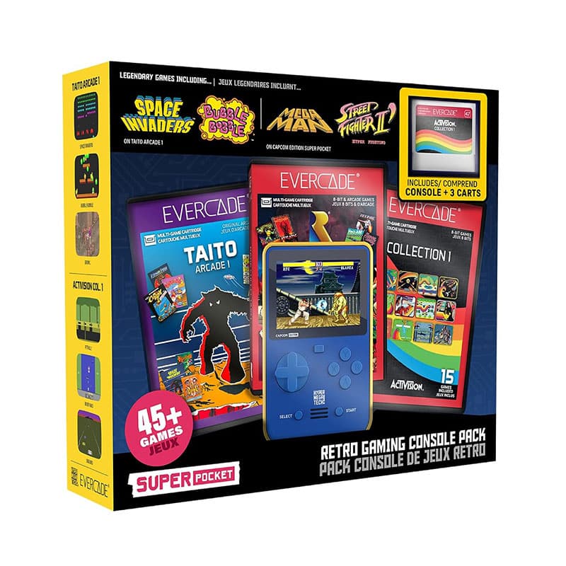 Capcom Super Pocket Starter Bundle mit 3 Evercade Cartridges ab Oktober 2026